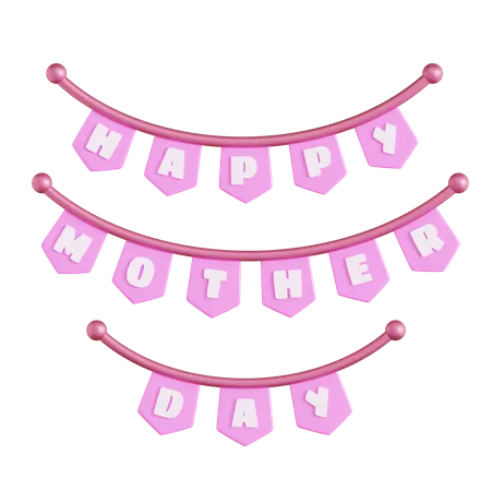 Mother Day Garland  3D Icon