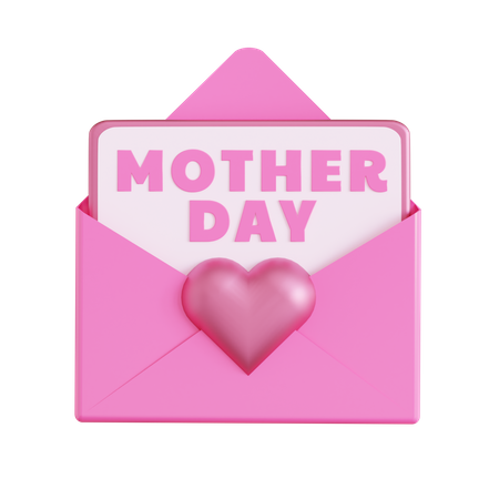 Mother Day Letter  3D Icon