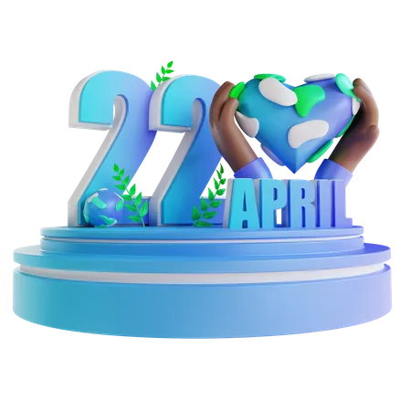 Mother Earth Day  3D Illustration