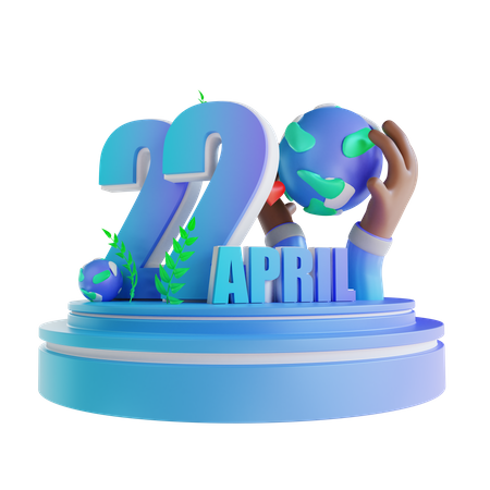 Mother Earth Day 3D Illustration