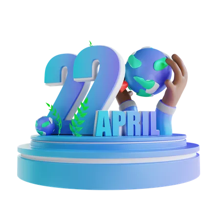 Mother Earth Day  3D Illustration