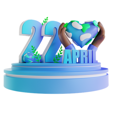 Mother Earth Day 3D Illustration