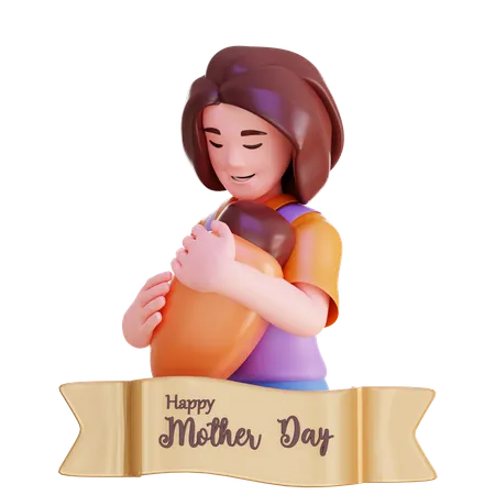 Mothers Day 3 D Illustrations 3D Icon