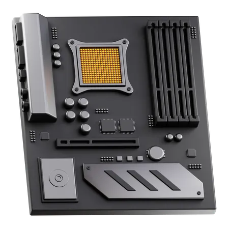 Computer Mainboard 3D Icon