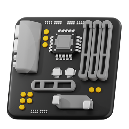 Motherboard  3D Icon