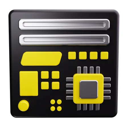 Motherboard  3D Icon