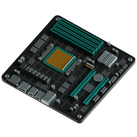 Motherboard  3D Icon