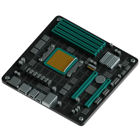 Motherboard  3D Icon