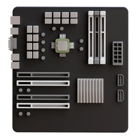 Motherboard  3D Icon