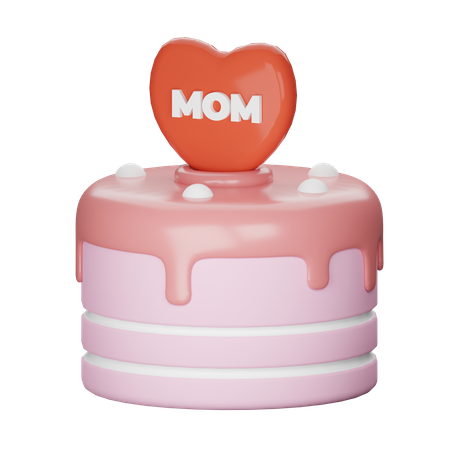 Mothers Day Cake  3D Icon