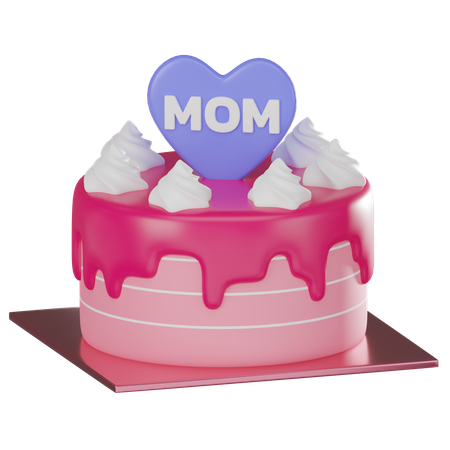 Mothers Day Cake  3D Icon