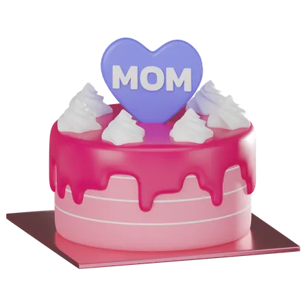 Mothers Day Cake  3D Icon