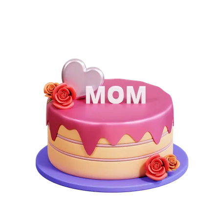 Mothers Day Cake  3D Icon