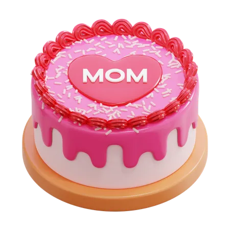 Mothers Day Cake  3D Icon