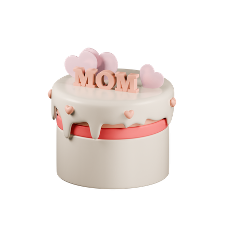 Mothers Day Cake  3D Icon