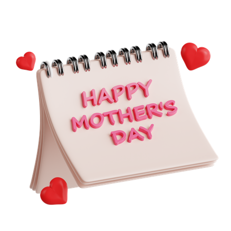 Mother's Day Calendar  3D Icon