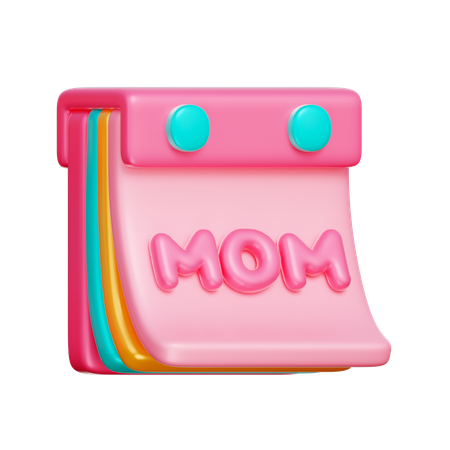 Mother's Day Calendar  3D Icon