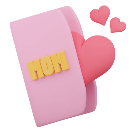 Mothers Day Card  3D Icon