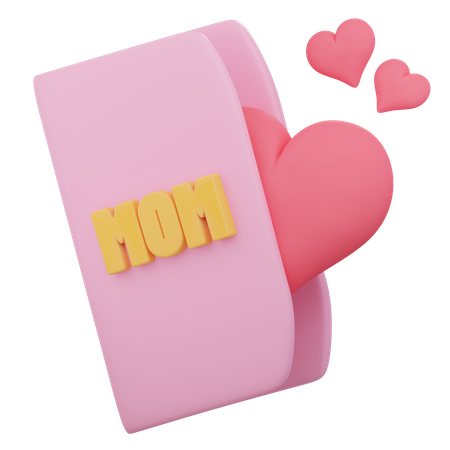 Mothers Day Card  3D Icon