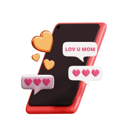 Mothers Day Chat  3D Icon