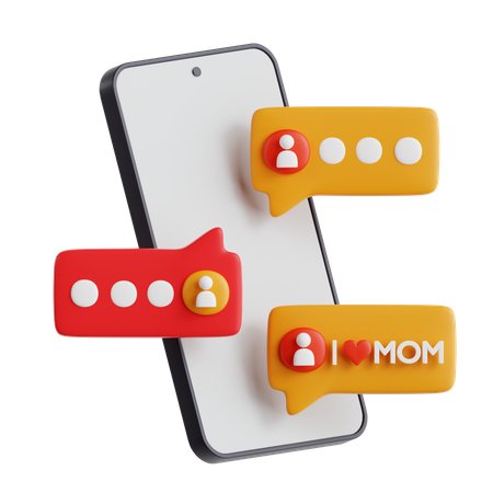 Mother's Day Chat  3D Icon