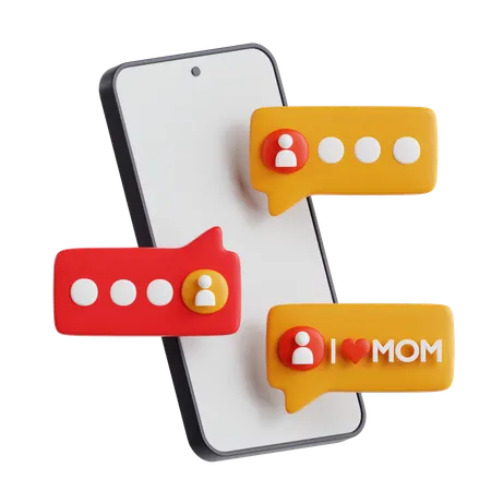 Mother's Day Chat  3D Icon
