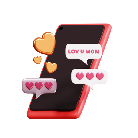 Mothers Day Chat  3D Icon
