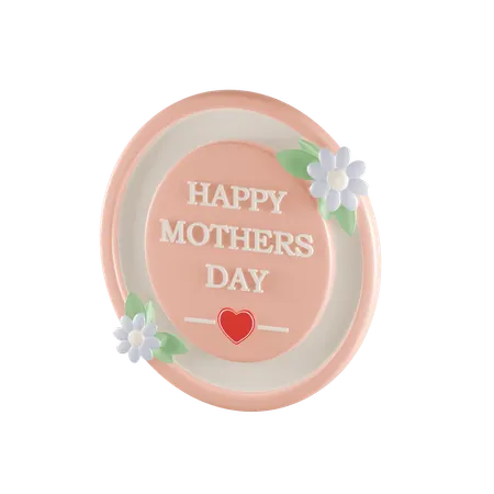 Mothers Day Emblem  3D Icon