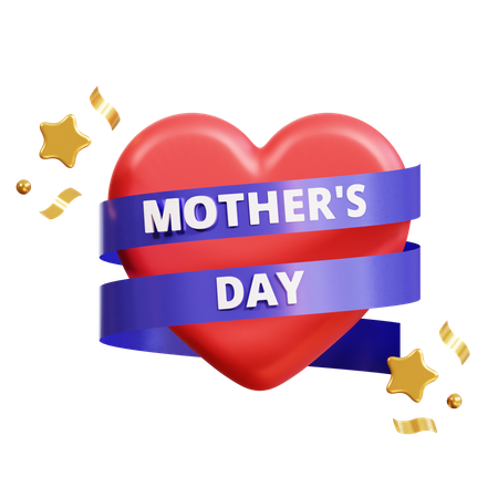 Mothers Day Emblem  3D Icon