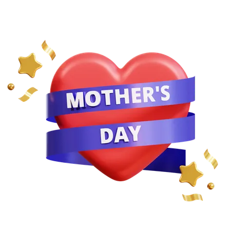 Mothers Day Emblem  3D Icon