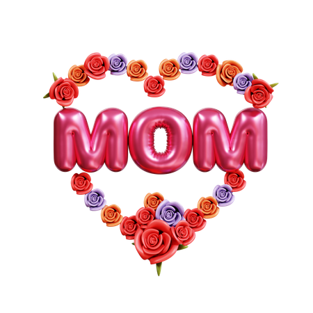 Mothers Day Flower  3D Icon