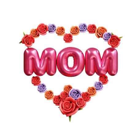 Mothers Day 3 D Icon 3D Icon