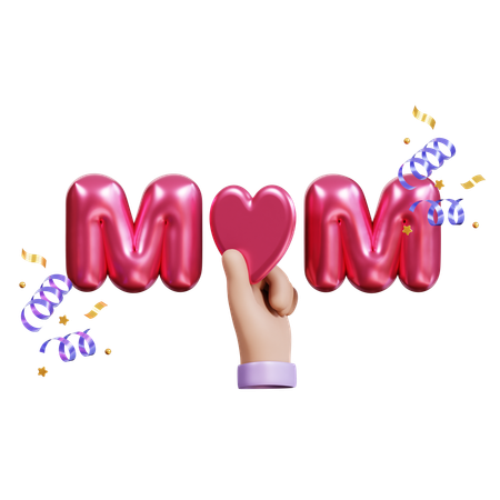 Mothers Day Hand Gesture  3D Icon