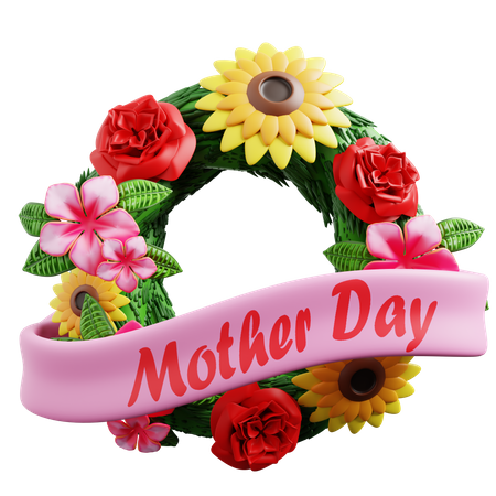 Mothers Day Wreath  3D Icon