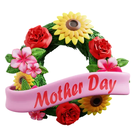 Mothers Day Wreath  3D Icon