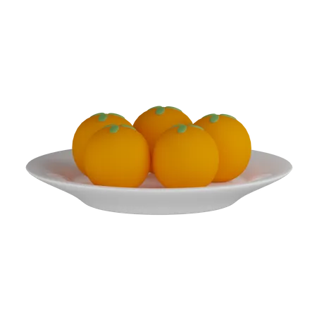 Motichur Laddu Plate  3D Icon