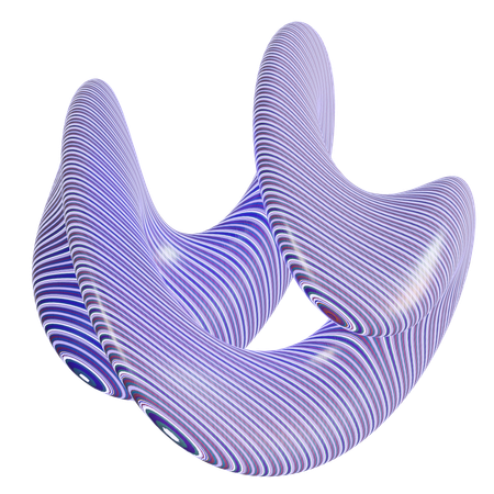 Forme de motif abstrait  3D Icon