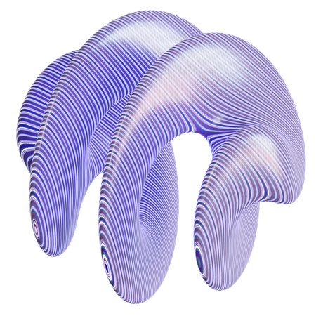 Forme de motif abstrait  3D Icon