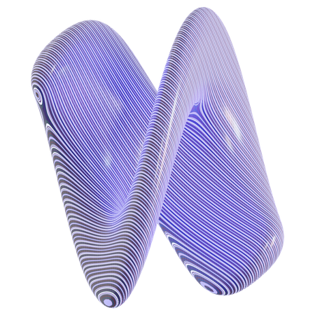 Forme de motif abstrait  3D Icon