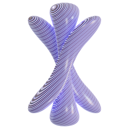 Forme de motif abstrait  3D Icon