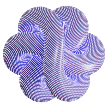 Forme de motif abstrait  3D Icon