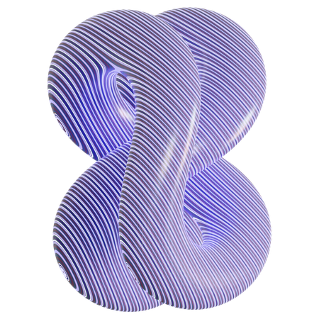 Forme de motif abstrait  3D Icon