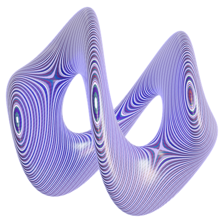 Forme de motif abstrait  3D Icon