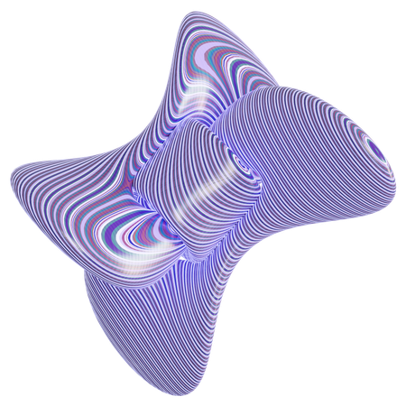 Forme de motif abstrait  3D Icon