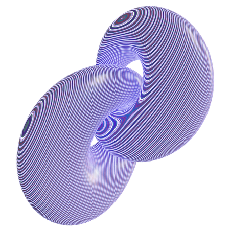 Forme de motif abstrait  3D Icon