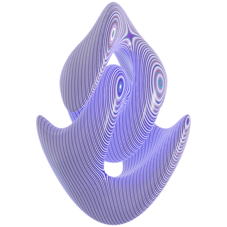 Forme de motif abstrait  3D Icon