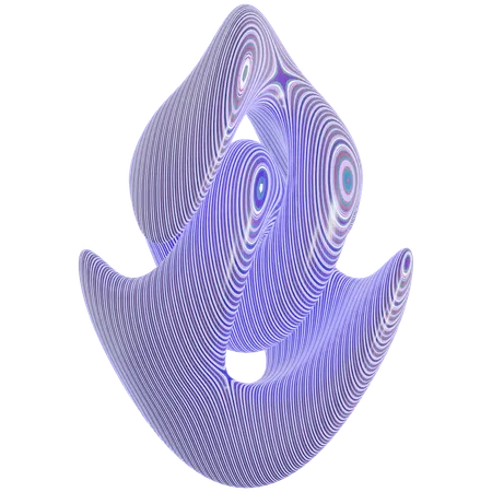 Forme de motif abstrait  3D Icon