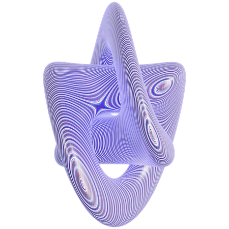 Forme de motif abstrait  3D Icon