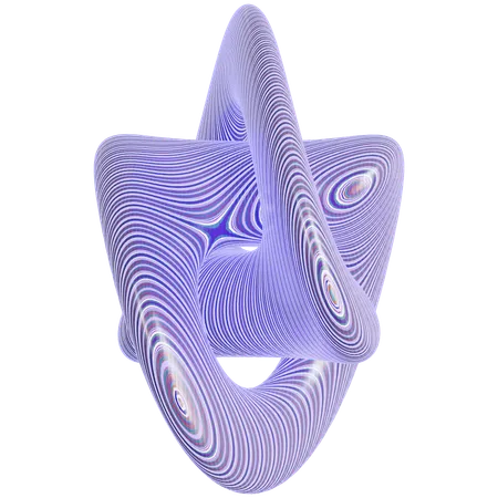 Forme de motif abstrait  3D Icon