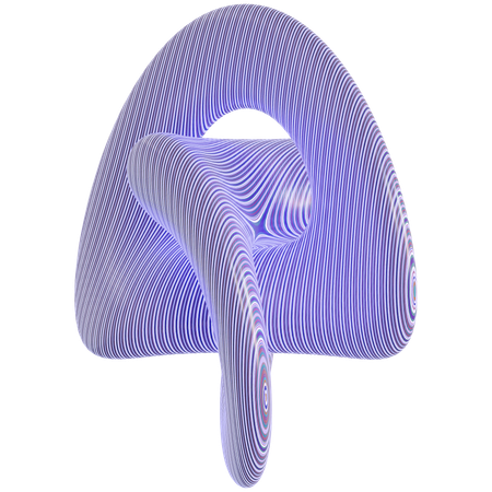 Forme de motif abstrait  3D Icon